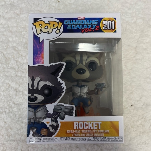 Funko Pop! Vinyl: Marvel - Rocket Raccoon #201 - Picture 1 of 3